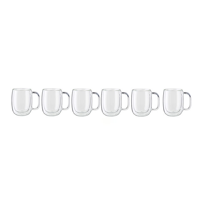 12-oz-/-8-pc Coffee Glass Mug Set