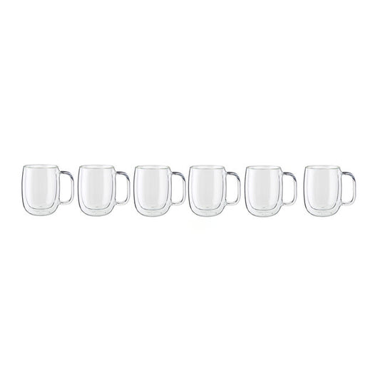 12-oz-/-8-pc Coffee Glass Mug Set
