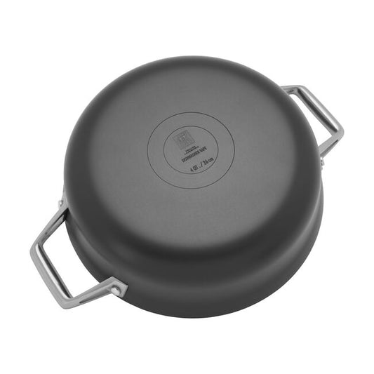 4 qt, Aluminum, Non-stick, Hard Anodized Chef's Pan