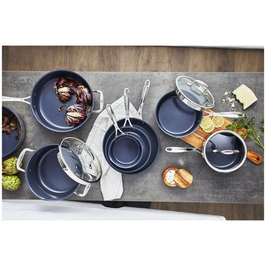 3 qt, Non-stick, Stainless Steel Ceramic Saucepan